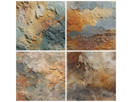 Preview layout showing Sand Canvas Texture papers arranged as background pages for junk journals and mixed media crafts