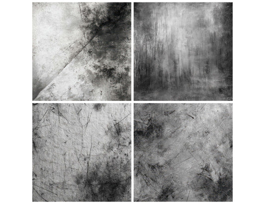 Preview layout showing Charcoal Graphite Texture papers arranged as background pages for junk journals and mixed media crafts