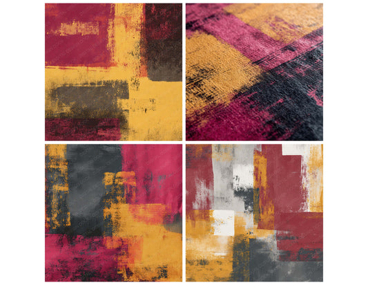 Preview layout showing Screenprint Ink Texture papers arranged as background pages for junk journals and mixed media crafts