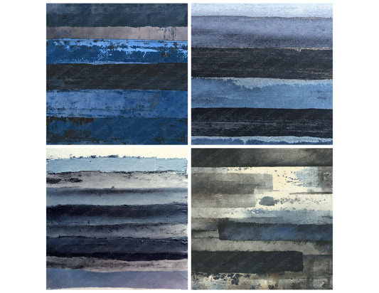 Preview layout showing Brayer Ink Texture papers arranged as background pages for junk journals and mixed media crafts