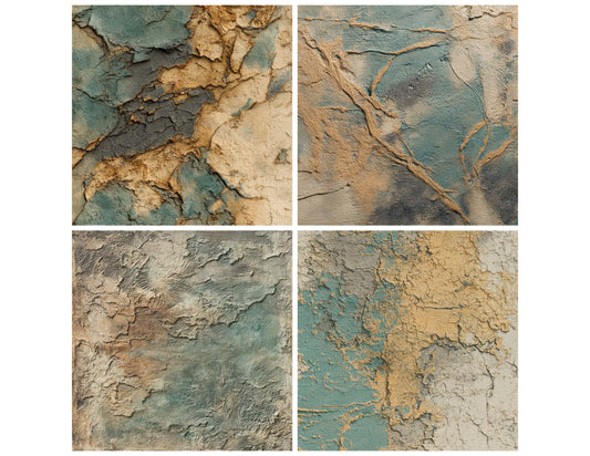 Preview layout showing Sgraffito Scratch Texture papers arranged as background pages for junk journals and mixed media crafts