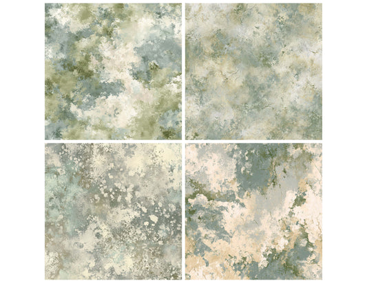 Preview layout showing Sponge Paint Texture papers arranged as background pages for junk journals and mixed media crafts