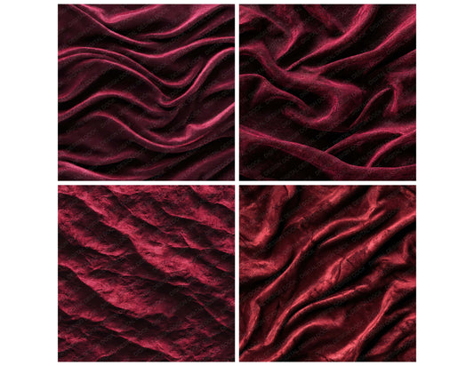 Preview layout showing Red Velvet Texture papers arranged as background pages for junk journals and mixed media crafts