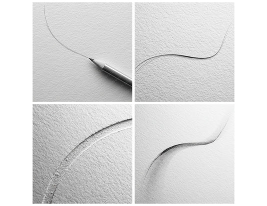 Preview layout showing Graphite Line Minimal papers arranged as background pages for junk journals and mixed media crafts