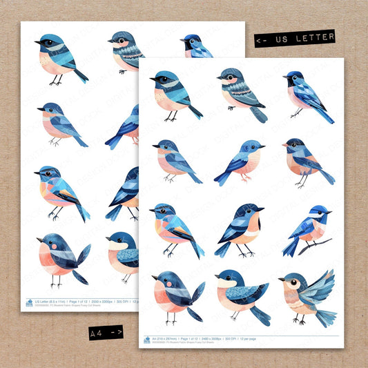 Bluebird Fabric Shapes Fussy Cut Sheets (DDD009092)