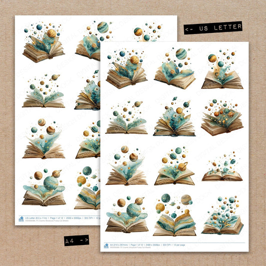 Cosmic Storybook Fussy Cut Sheets (DDD009389)