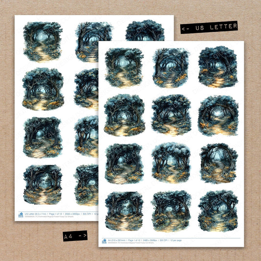 Enchnated Magical Forest Fussy Cut Sheets (DDD009554)