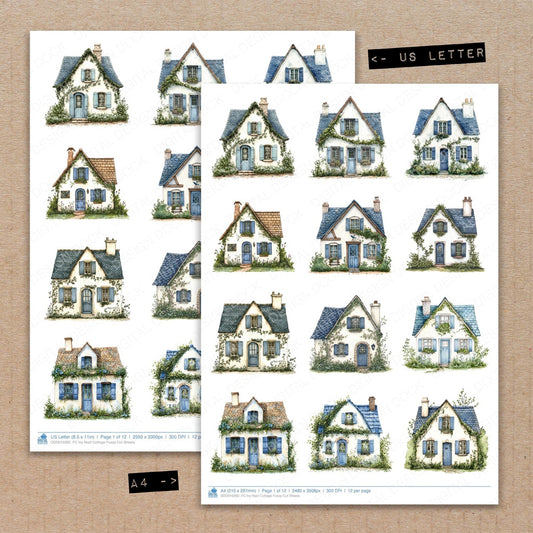 Ivy Roof Cottage Fussy Cut Sheets (DDD010262)