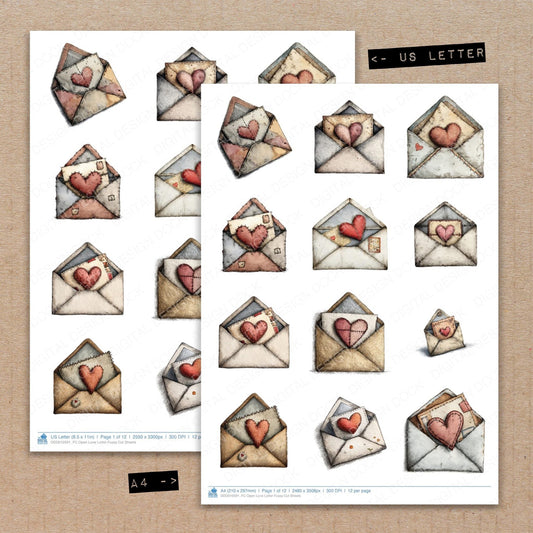 DDD010591_FC Open Love Letter Fussy Cut Sheets