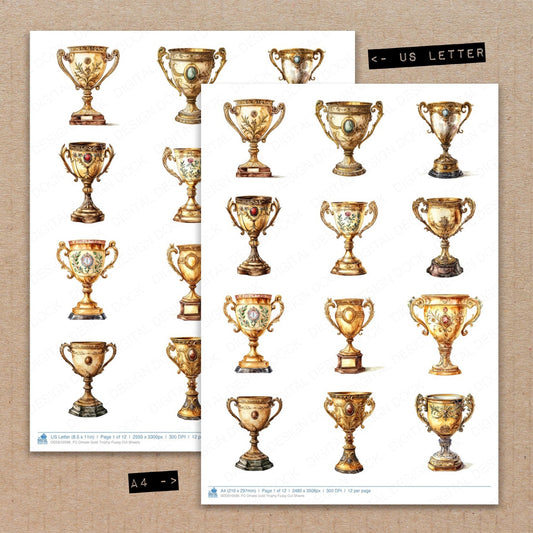 DDD010598_FC Ornate Gold Trophy Fussy Cut Sheets