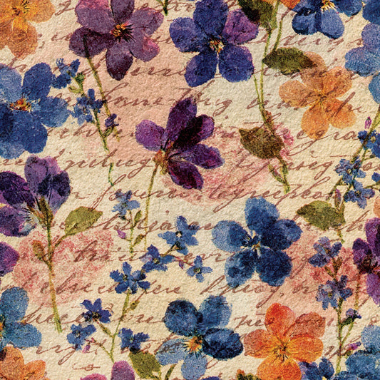 Vintage Paper Love Letter Violet Blush Digital Paper Pack (DDD012378)