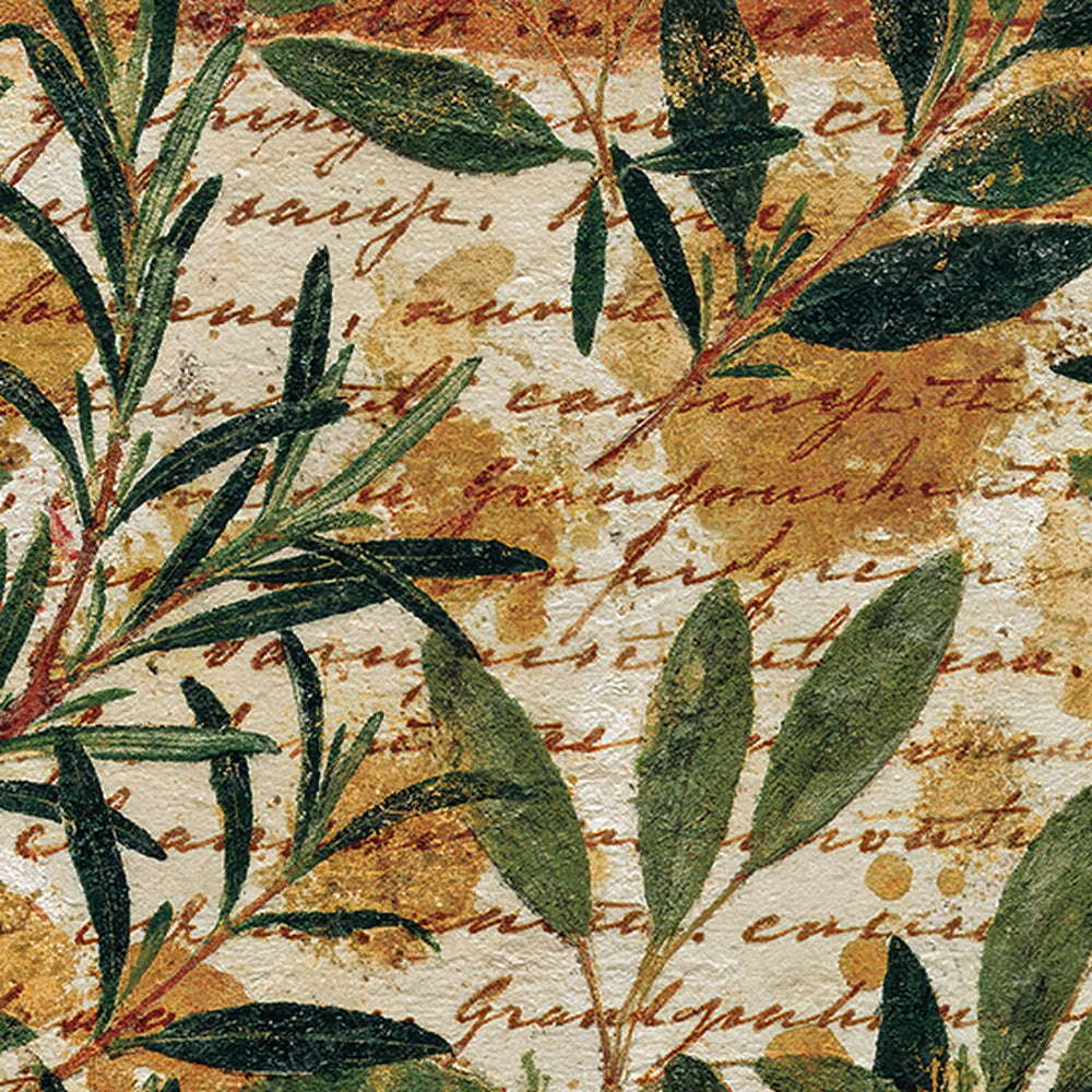 Vintage Paper Recipe Herb Buttermilk Digital Paper Pack (DDD012381)