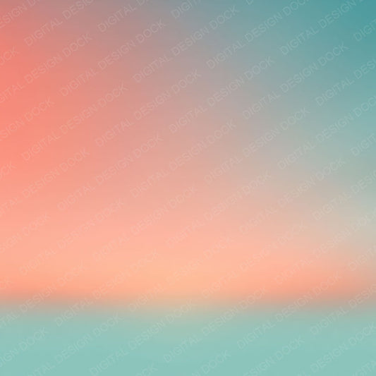 Gradient Tropical Coral Turquoise Digital Paper Pack (DDD012415)