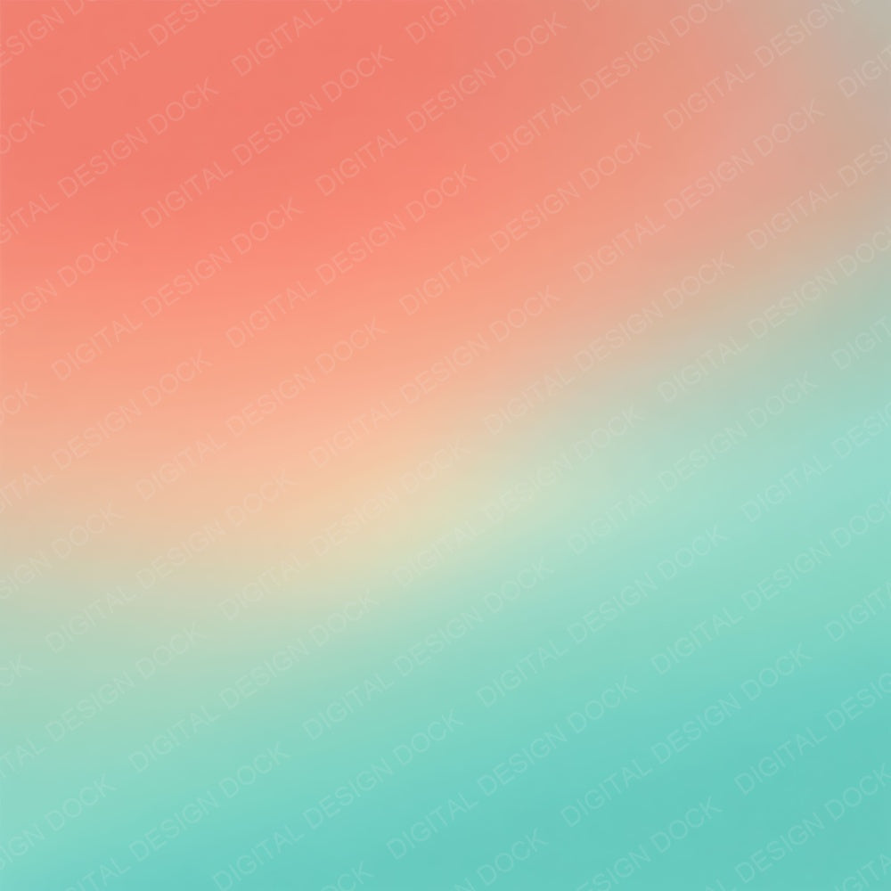 Gradient Tropical Coral Turquoise Digital Paper Pack (DDD012415)