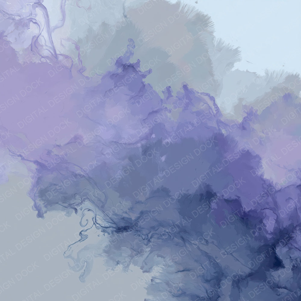 Liquid Ink Lavender Silver Digital Paper Pack (DDD012432)