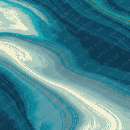 Liquid Resin Teal Petrol Digital Paper Pack (DDD012437)