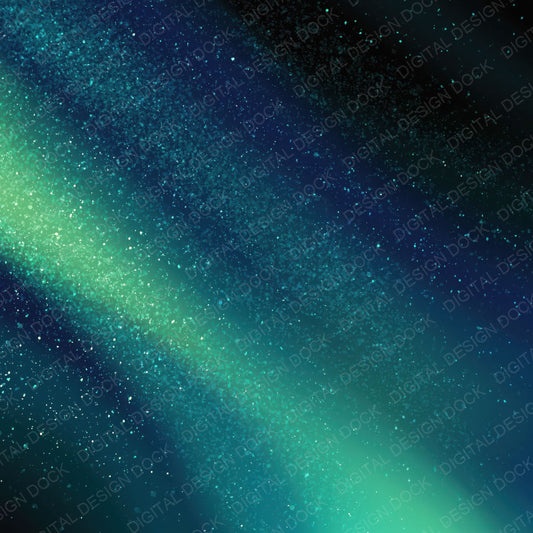 Cosmic Aurora Mint Midnight Digital Paper Pack (DDD012445)