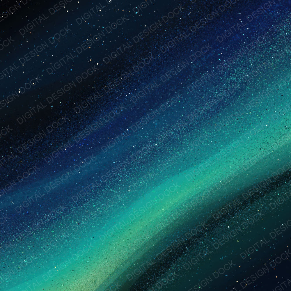 Cosmic Aurora Mint Midnight Digital Paper Pack (DDD012445)