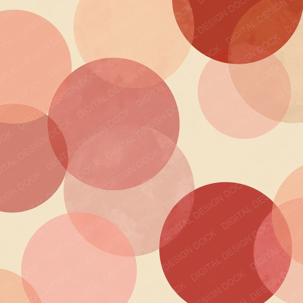 Geometry Circles Blush Terracotta Digital Paper Pack (DDD012457)