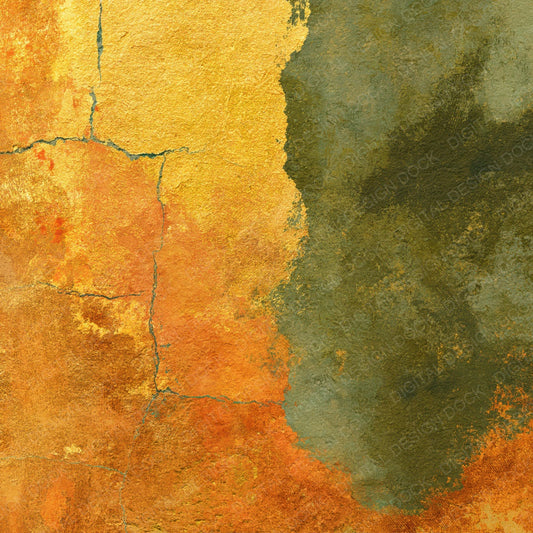 Metallic Gold Leaf Amber Olive Digital Paper Pack (DDD012461)
