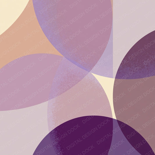 Geometry Half Moons Lavender Lilac Digital Paper Pack (DDD012481)