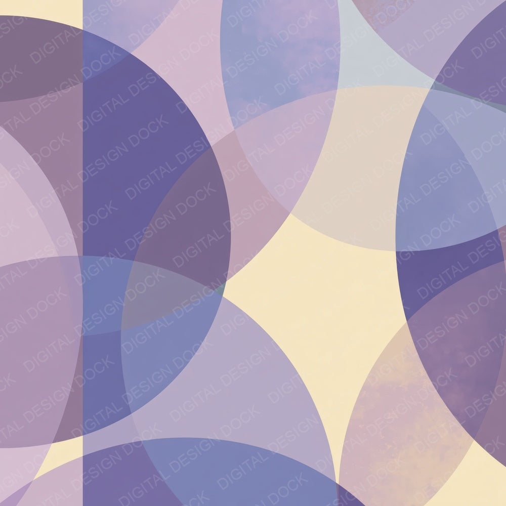 Geometry Half Moons Lavender Lilac Digital Paper Pack (DDD012481)