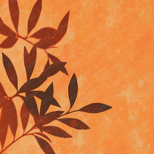 Shadow Olive Branch Terracotta Rust Digital Paper Pack (DDD012500)