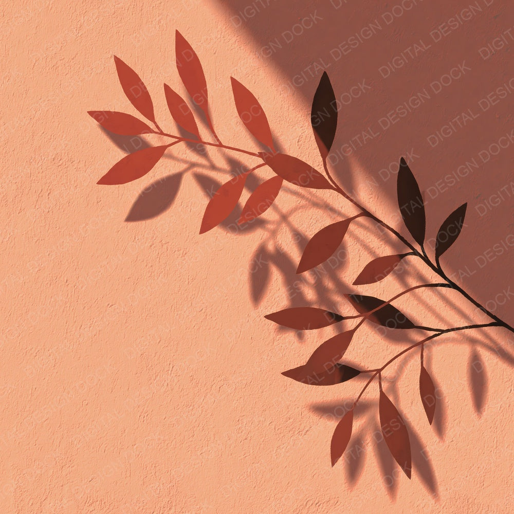 Shadow Olive Branch Terracotta Rust Digital Paper Pack (DDD012500)