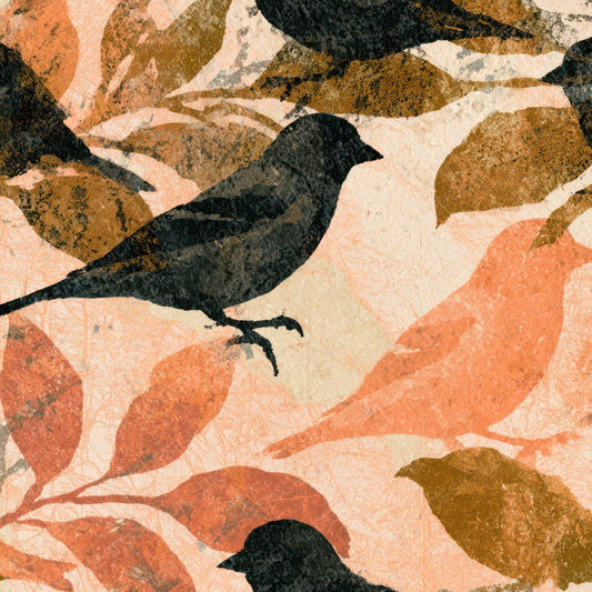 Lithograph Goldfinch Peach Cream Digital Paper Pack (DDD012638)