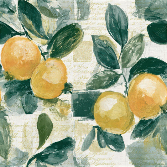 Watercolour Quince Amber Forest Seamless Digital Paper Pack (DDD012643)