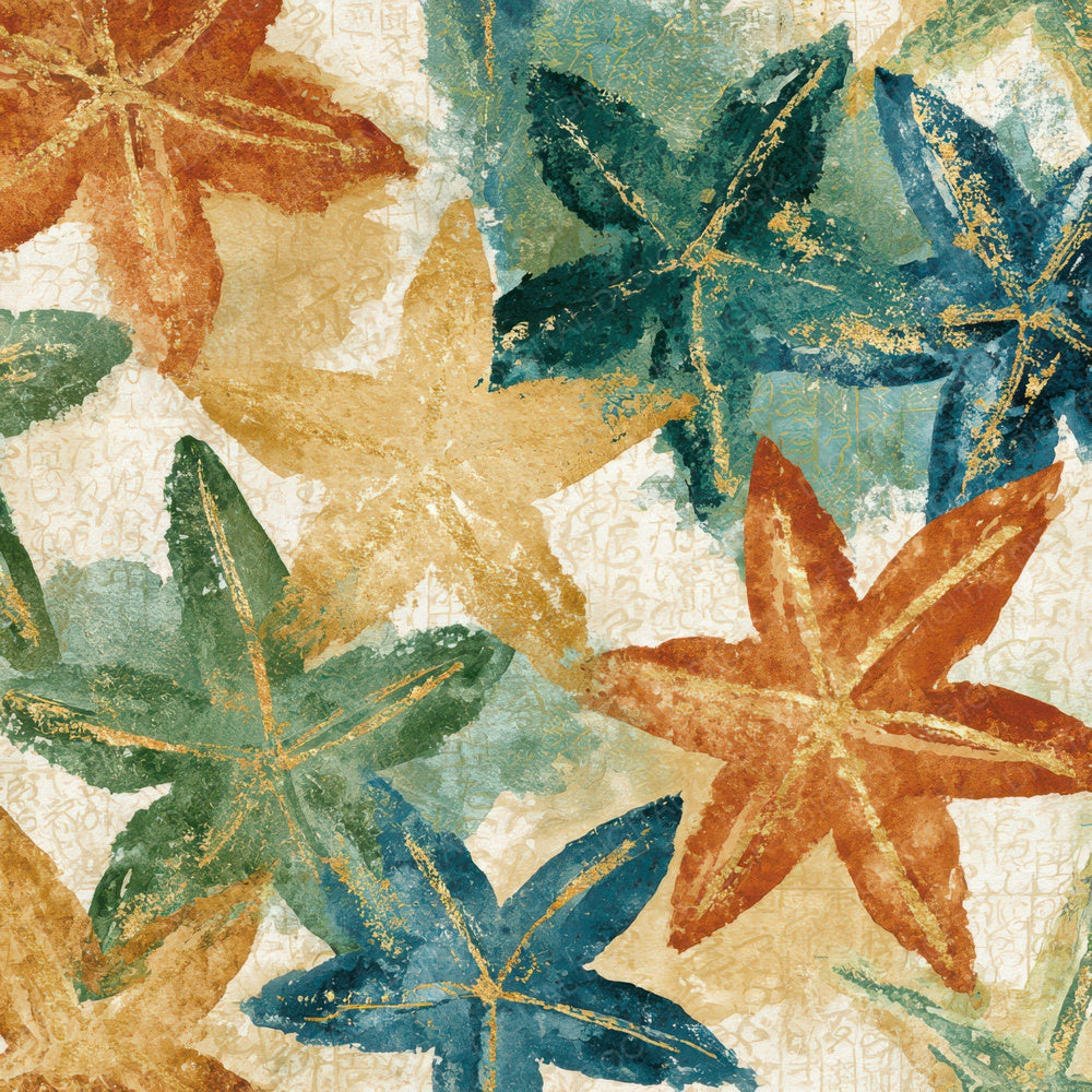 Watercolour Starfish Cinnamon Moss Digital Paper Pack (DDD012703)