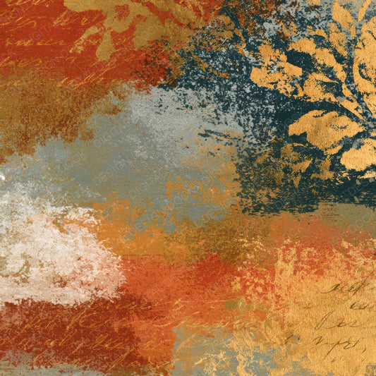 Mezzotint Gradient Rust Gold Digital Paper Pack (DDD012718)