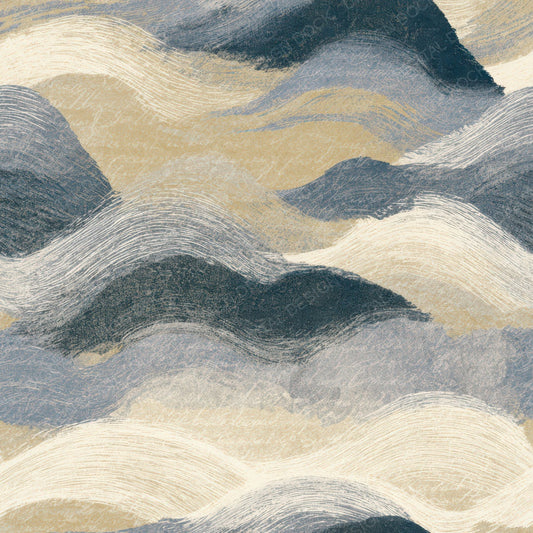 Drypoint Wave Crests Oyster Digital Paper Pack (DDD012730)