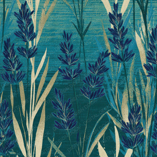 Embroidery Lavender Teal Bone Digital Paper Pack (DDD012733)