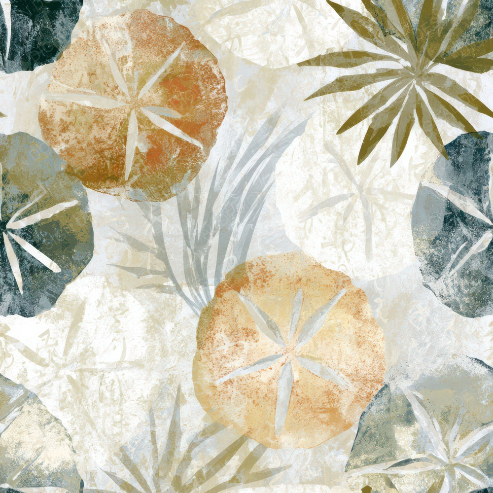 Fresco Sand Dollars Rust Moss Ivory Digital Paper Pack (DDD012736)