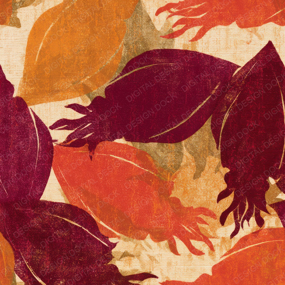 Risograph Cuttlefish Pumpkin Mulled Wine Digital Paper Pack (DDD012794)