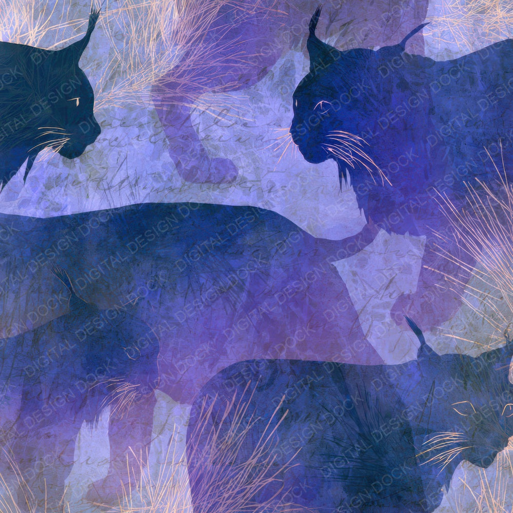 X-Ray Lynx Amethyst Pearl Digital Paper Pack (DDD012824)