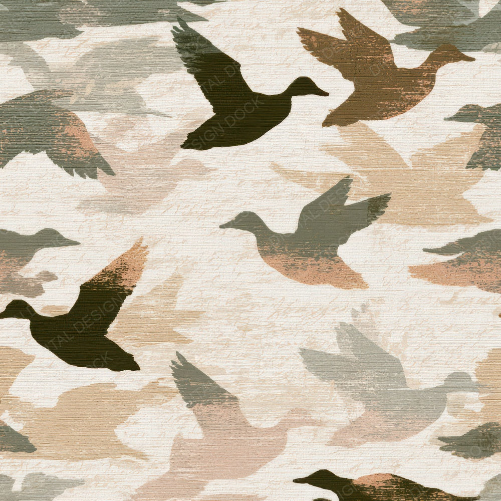 Embroidery Duck Adobe Sage Digital Paper Pack (DDD012851)