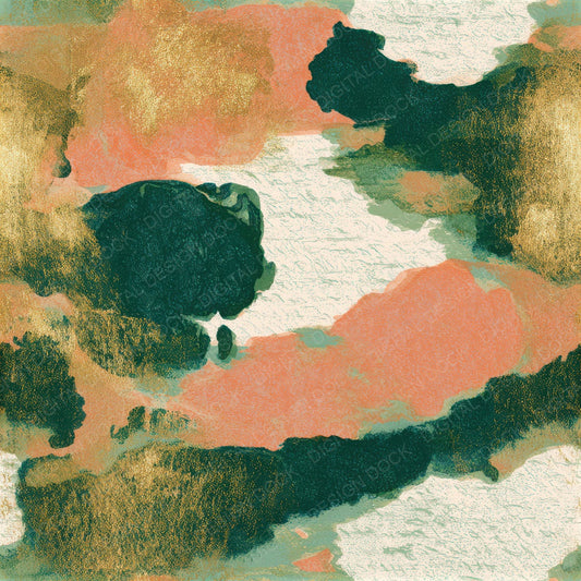 Risograph Apricot Pistachio Abstract Seamless Digital Paper Pack (DDD012897)