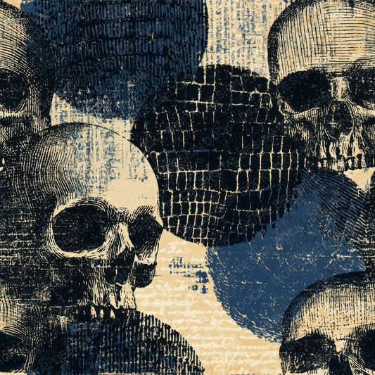 Engraving Skulls Dragon Scales Bone Digital Paper Pack (DDD012909)