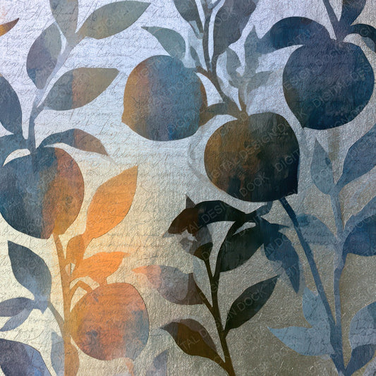 Papercut Haunted Peach Silver Digital Paper Pack (DDD012917)