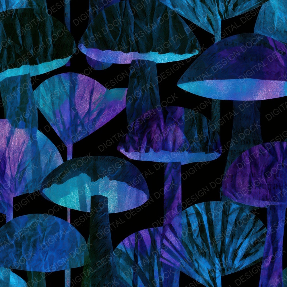 Papercut Porcini Folds Cyan Violet Digital Paper Pack (DDD012958)