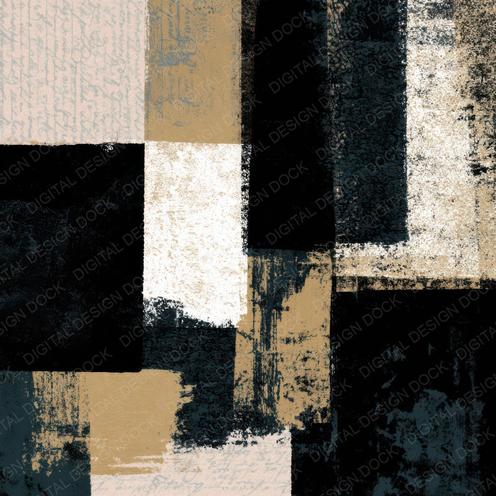 Drypoint Minimal Black White Abstract Digital Paper Pack (DDD012967)
