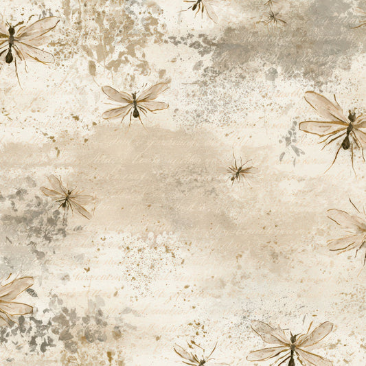 Gouache Ants Oat Linen Digital Paper Pack (DDD012968)