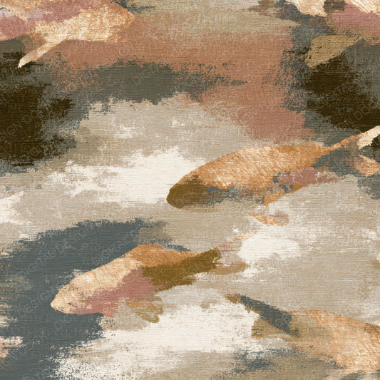 Tapestry Minimal Koi Oat Linen Digital Paper Pack (DDD012979)