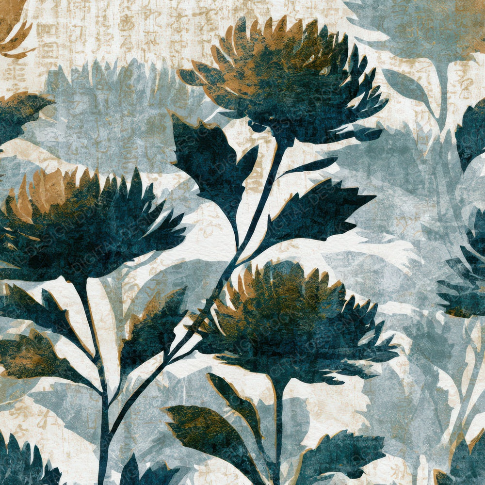 Monoprint Thistle Driftwood Bone Digital Paper Pack (DDD012998)