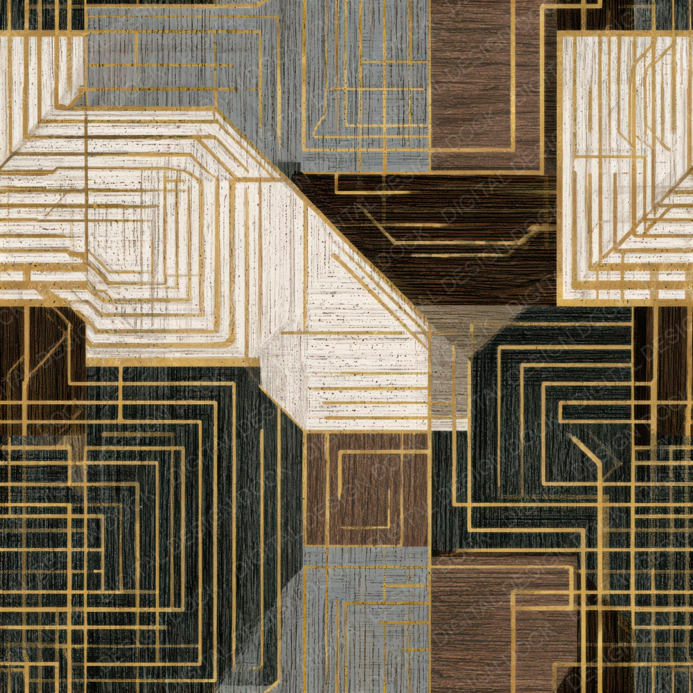 Pyrography Cyber Charcoal Abstract Seamless Digital Paper Pack (DDD013036)