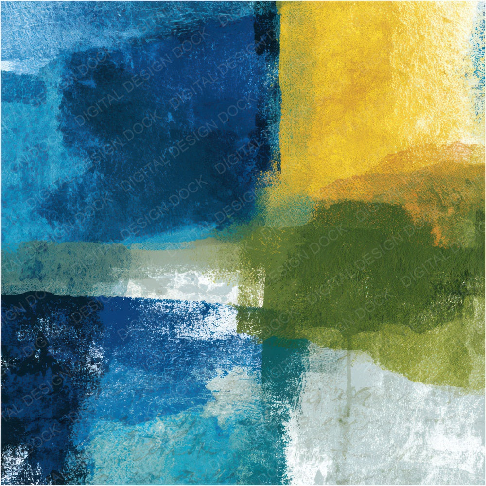 Layered Azure Cypress Abstract Digital Paper Pack (DDD013056)