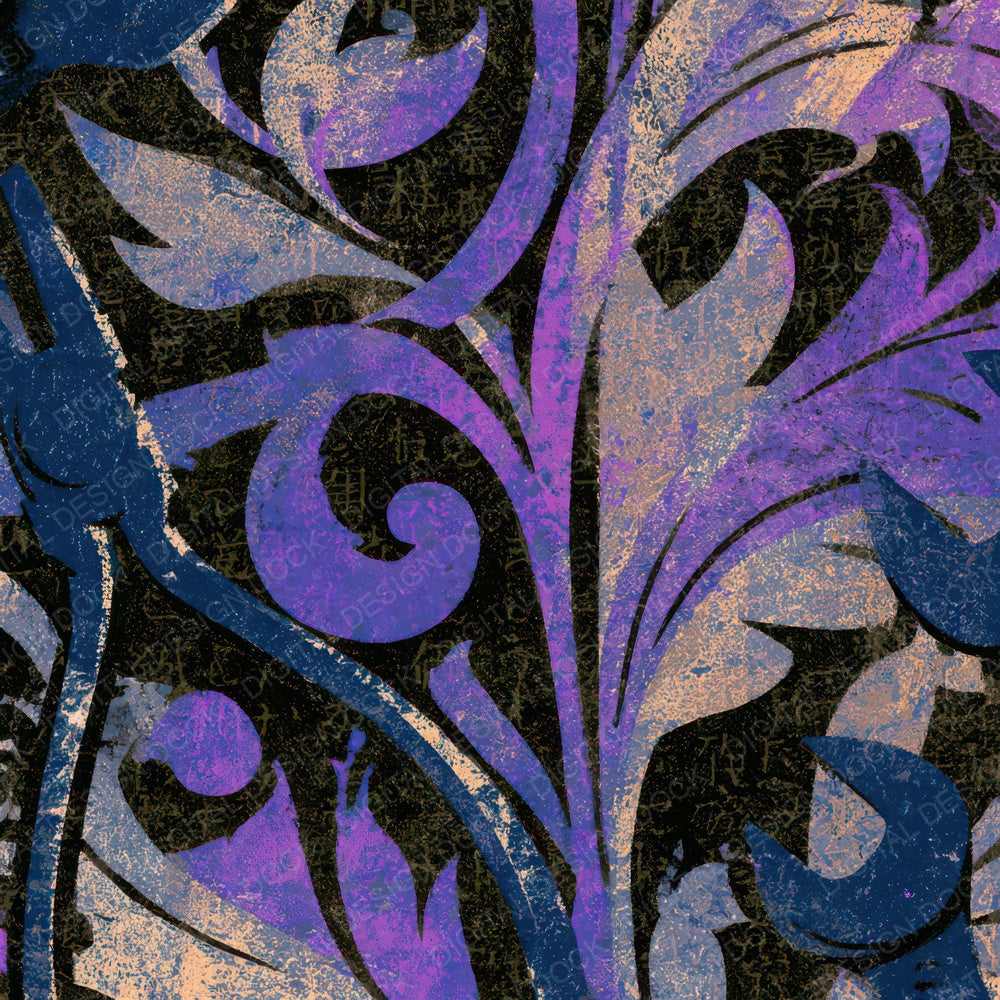 Rococo Pliers Wrenches Purple Silver Digital Paper Pack (DDD013060)