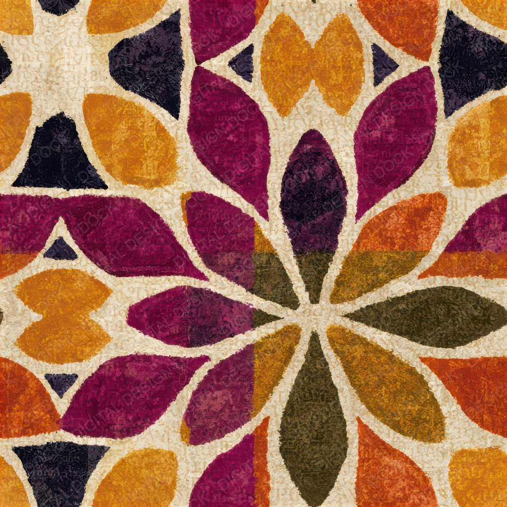 Mandala Amber Magenta Tonal Seamless Digital Paper Pack (DDD013076)